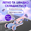 Самокат дитячий триколісний самокати з сидінням трансформер біговел для дітей 2в1, фото 5