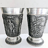 Шикарний олов'яний кубок келих за мотивами картин Рафаеля й Ботічеллі, фото 2