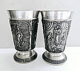 Шикарний олов'яний кубок келих за мотивами картин Рафаеля й Ботічеллі, фото 3