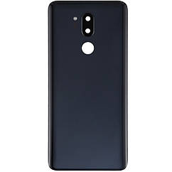 Задня кришка LG G7 ThinQ G710 (чорна оригінал Китай зі склом камери)
