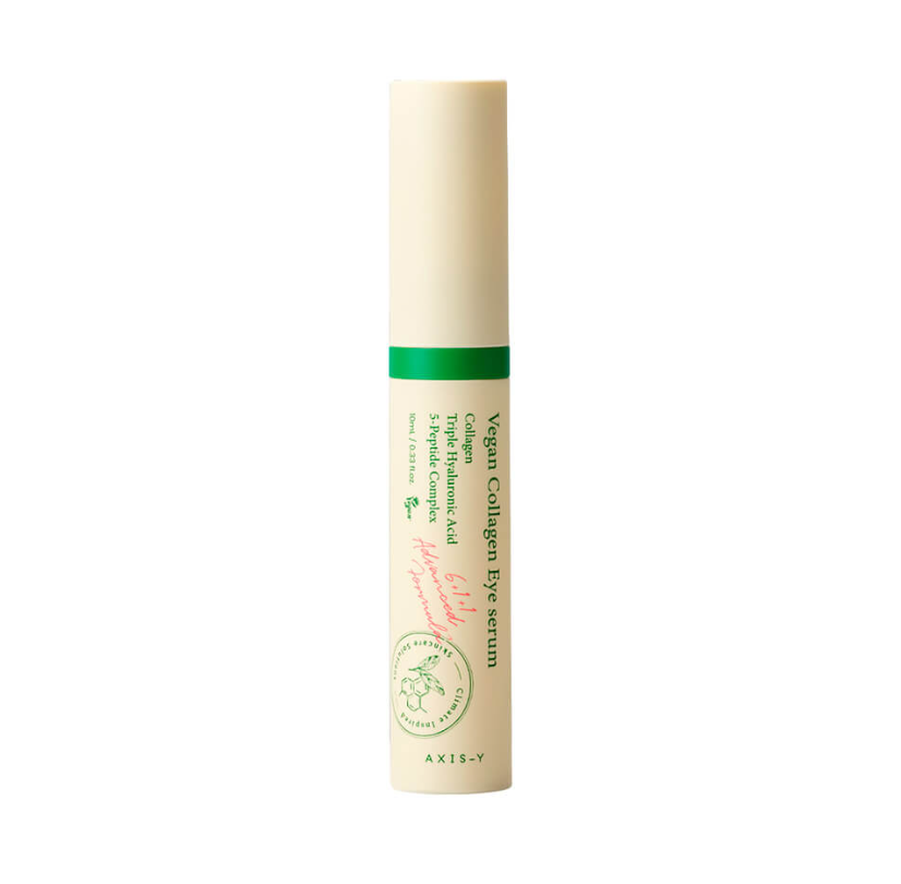 Сироватка для шкіри навколо очей з масажним аплікатором AXIS-Y Vegan Collagen Eye Serum з пептидами 10 мл