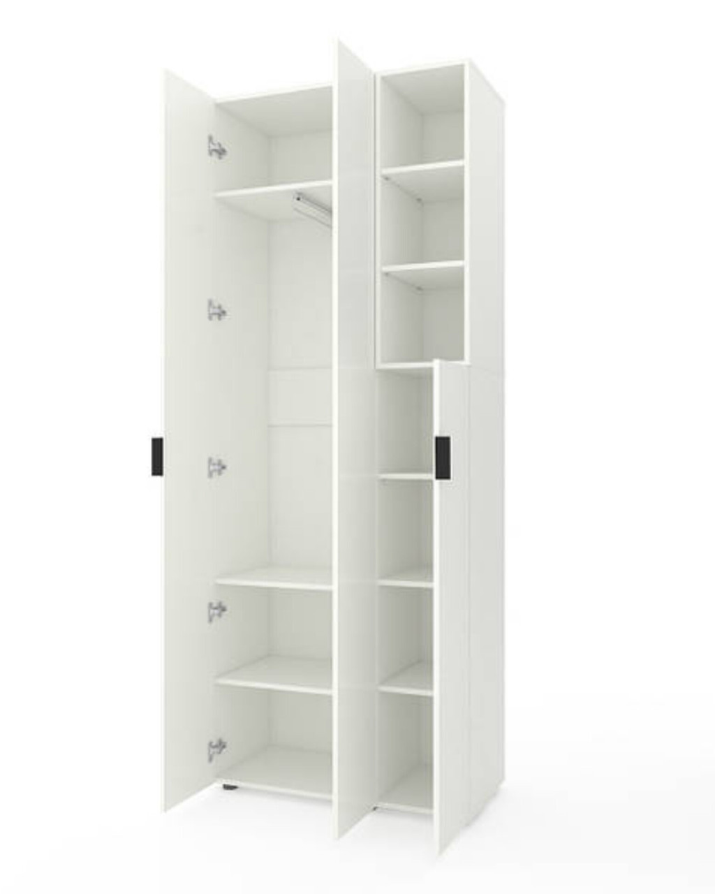 Шафа Home A003R 900х420х2300 ЛДСП Білий Сніг, фото 1