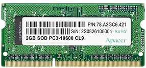 Оперативна пам'ять Apacer 8GB SODIMM DDR3 1600MHz (AS08GFA60CATBGC) Б/В
