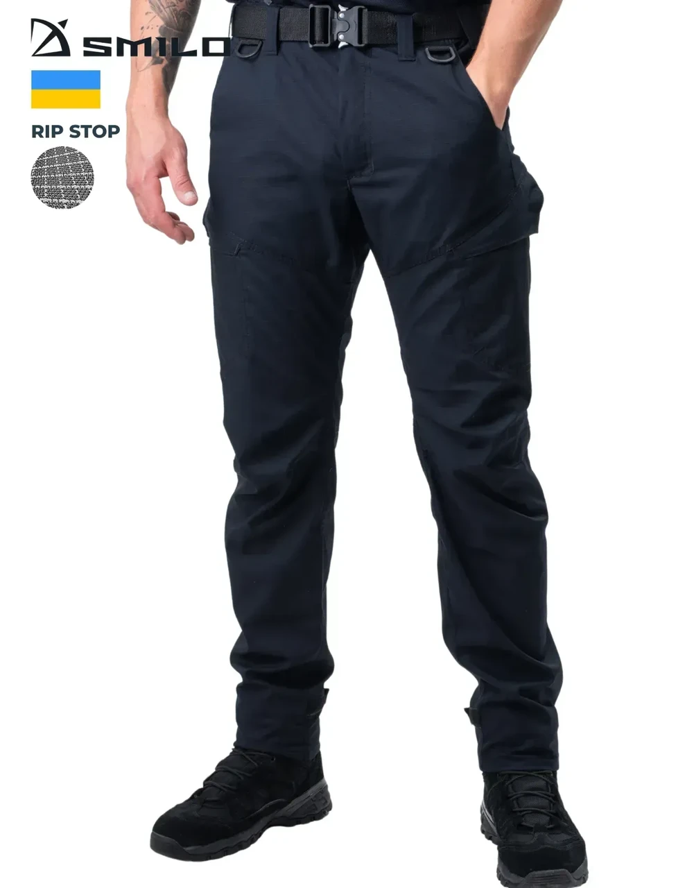 Тактичні штани SMILO cargo blue rip–stop, фото 1
