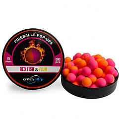 Бойли Pop-ups Crazy Carp Red Fish & Plum 8mm