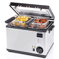 Фритюрниця фритюр електричний 3 кошики Silver Crest SEF3 2000 C5 регулятор температури