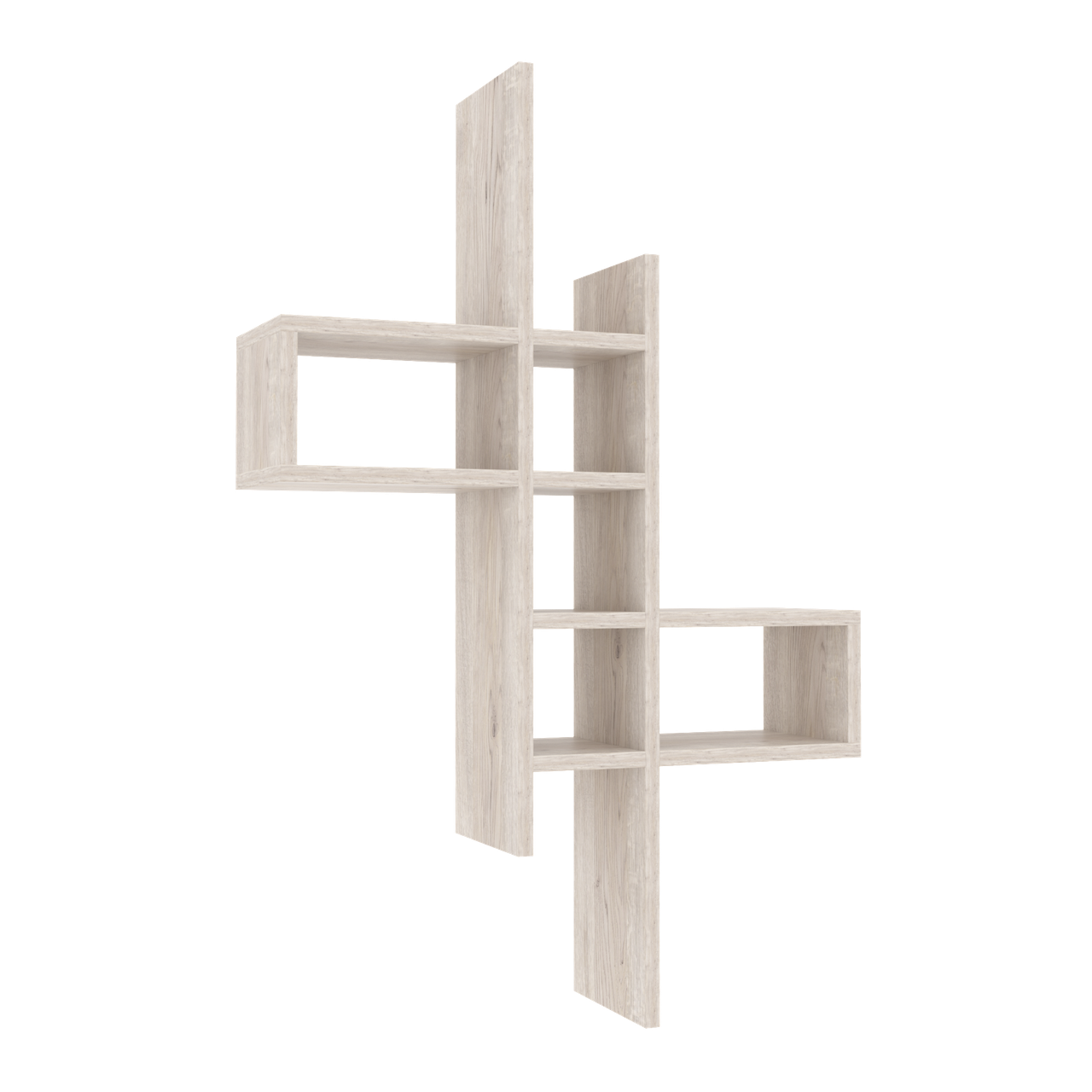 Оригінальна полиця настінна для книг і речей із ДСП у спальню Полка на стіну навісна книжкова ПН-2 Континент, фото 1