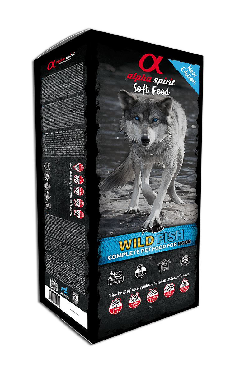 Alpha Spirit Wild-Fish Напіввологий корм для собак 9 кг (as3002209), фото 1