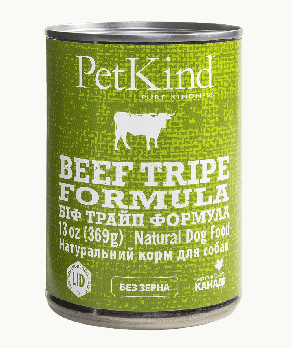 Консерва для собак PetKind Beef Tripe Formula Петкайнд Біф Трайп паштет із яловичиною та рубцем 369г (Pk00570), фото 1