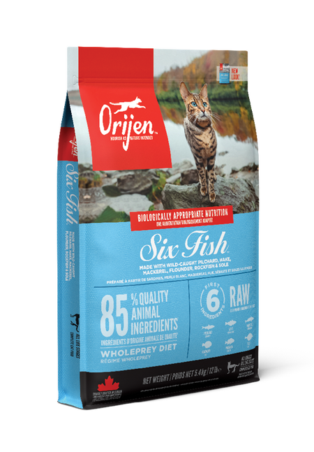 Orijen Cat Six Fresh Fish Сухий корм для котів 1.8 кг. (o28118), фото 1