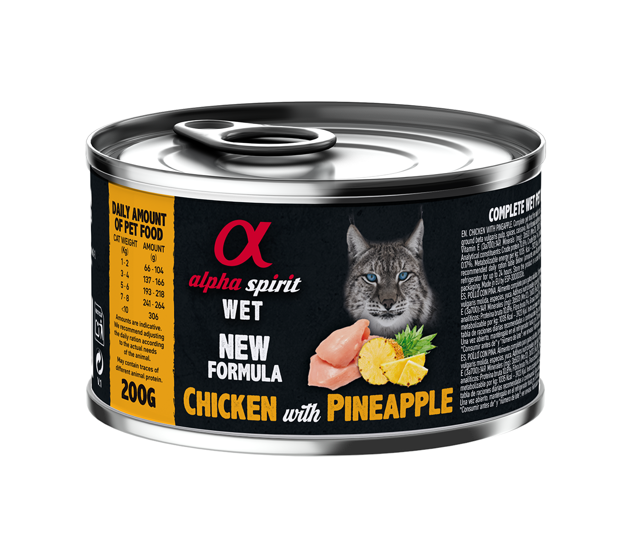 Консерва для котів Alpha Spirit Chicken with Paineapple Альфа Спірит з куркою 200г (as310363), фото 1