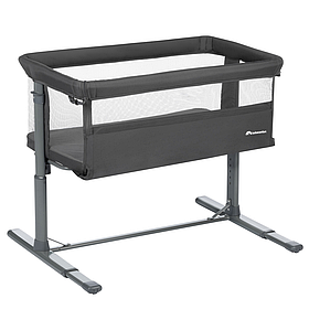 Ліжечко приставне дитяче Bebe Confort Zina Mineral Graphite Сіре