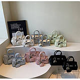 Жіноча сумка 1091 крос-боді на ремінці велика чорна, фото 9