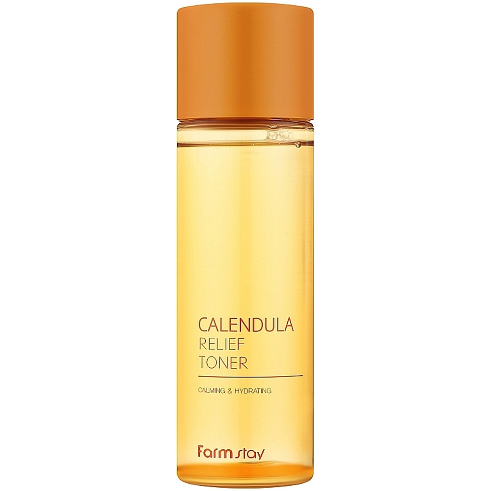 Тонер для обличчя з календулою FarmStay Calendula Relief Toner - 200 мл, фото 1