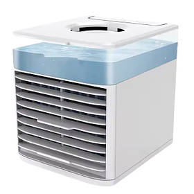 Портативний міні кондиціонер-зволожувач повітря 3 в 1 Ultra Air Cooler 10 Вт з USB та LED-підсвічуванням