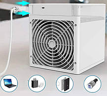 Портативний міні кондиціонер-зволожувач повітря 3 в 1 Ultra Air Cooler 10 Вт з USB та LED-підсвічуванням, фото 5