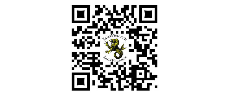 QR code українського виробника LionFish.sub