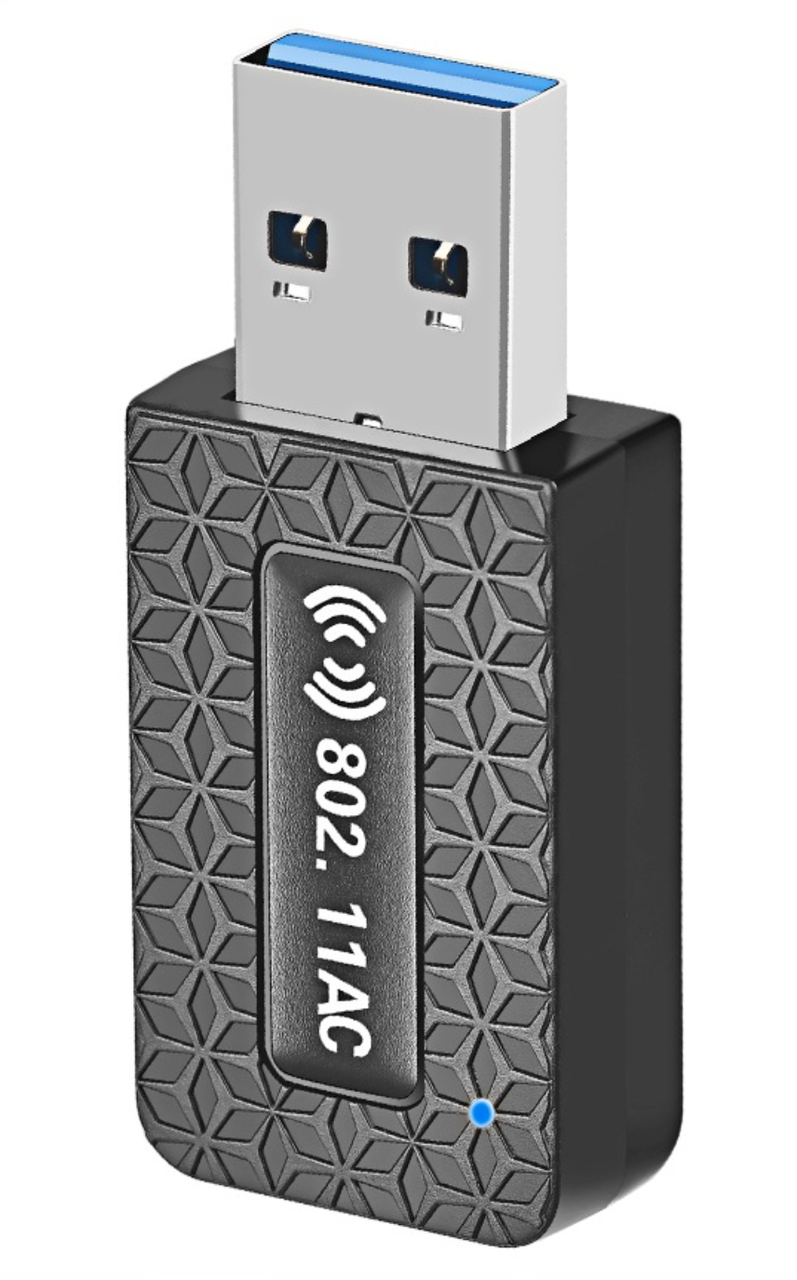6B14 Міні Wi-Fi адаптер, USB 3.0 Dual Band 1300Mbps,RTL8812BU,2.4G/5.8G, Підтримка Windows, Mac, Linux