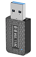 6B14 Міні Wi-Fi адаптер, USB 3.0 Dual Band 1300Mbps,RTL8812BU,2.4G/5.8G, Підтримка Windows, Mac, Linux