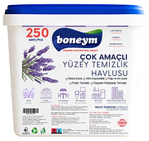 Вологі серветки для прибирання Boneym "Лаванда" (250шт.) відро
