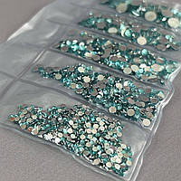 Набір страз для дизайну та декору холодної фіксації - 1000 шт аква