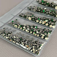 Набір страз для дизайну та декору холодної фіксації - 1000 шт зелений