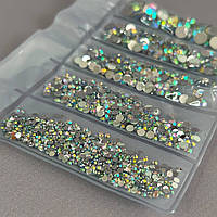 Набір страз для дизайну та декору холодної фіксації - 1000 шт кристал АВ