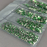 Набір страз для дизайну та декору холодної фіксації - 1000 шт лайм