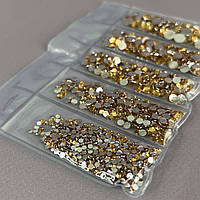 Набір страз для дизайну та декору холодної фіксації - 1000 шт світло-жовтий
