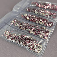 Набір страз для дизайну та декору холодної фіксації - 1000 шт світло-рожевий