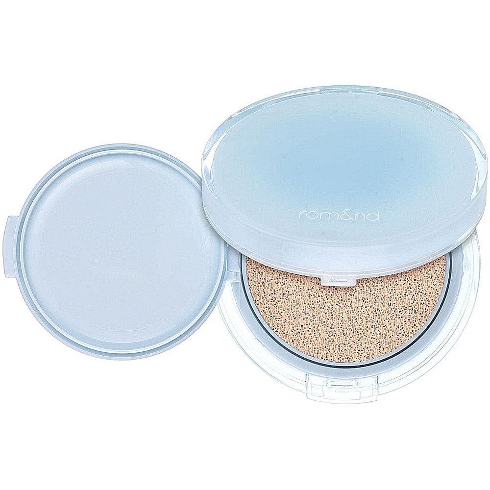 Тональний кушон з вологим фінішем у світлому відтінку rom&nd BARE WATER CUSHION 01 porcelain17