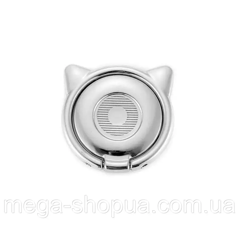 Кільце тримач підставка металеве 360° попсокет popsockets для телефону смартфона CV360S Сріблястий