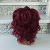 Перука з натурального волосся каскад бургунд омбре ALISA new-Y1B/99T, фото 3