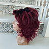 Перука з натурального волосся каскад бургунд омбре ALISA new-Y1B/99T, фото 4