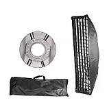 Софтбокс сотами 30x120 см Profi-light EZ-312 (стрипбокс) з кріпленням Bowens, фото 3