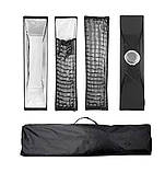 Софтбокс сотами 30x120 см Profi-light EZ-312 (стрипбокс) з кріпленням Bowens, фото 4