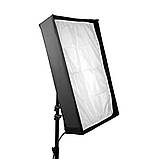 Портативний гнучкий LED прожектор для фотостудії 60х60 см.Profi-light JB-150Bi 3200K-5600K, фото 8