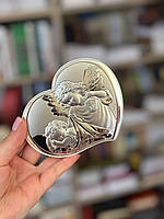 Серебряная икона Ангел-Охоронец (10,5 x 9 см)