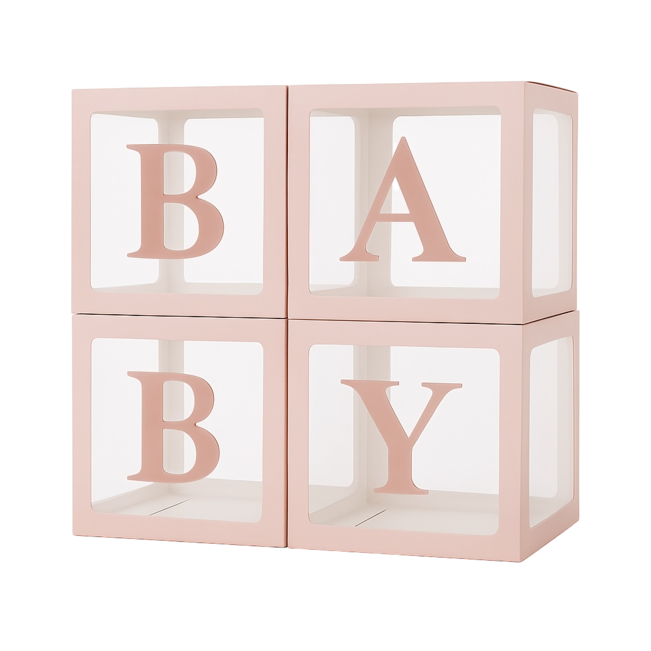 Набір коробок 30 см | 12" для повітряних куль BABY Пудрові грані