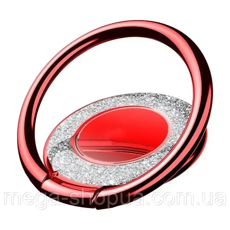 Кільце тримач підставка металеве 360° попсокет popsockets для телефону смартфона GYB2 Червоне