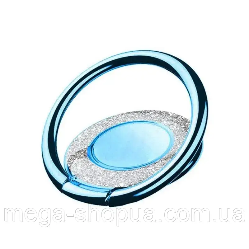 Кільце тримач підставка металеве 360° попсокет popsockets для телефону смартфона GYB2 Синє