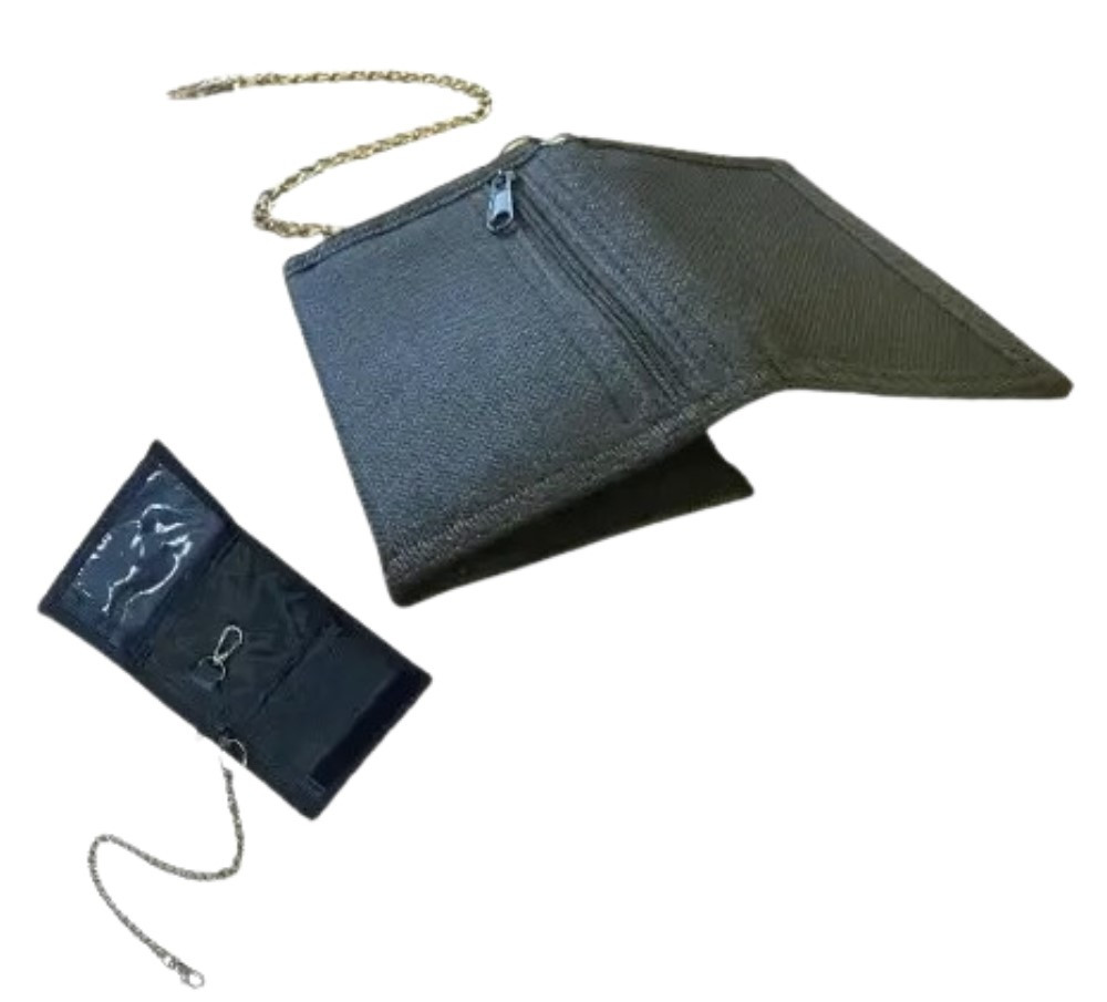 Гаманець з ланцюжком тактичний Solve портмоне black KT6000102 PeremogaUA, фото 1