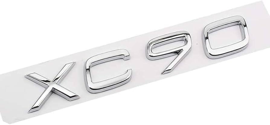 Шильдик емблема напис на багажник VOLVO XC90 Вольво ХС90  колір хром