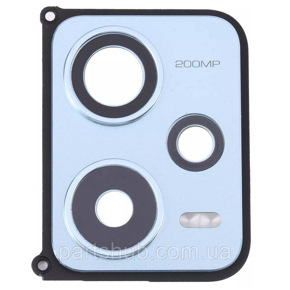 Скло камери Xiaomi Redmi Note 12 Pro+ plus (у синій рамці), фото 1