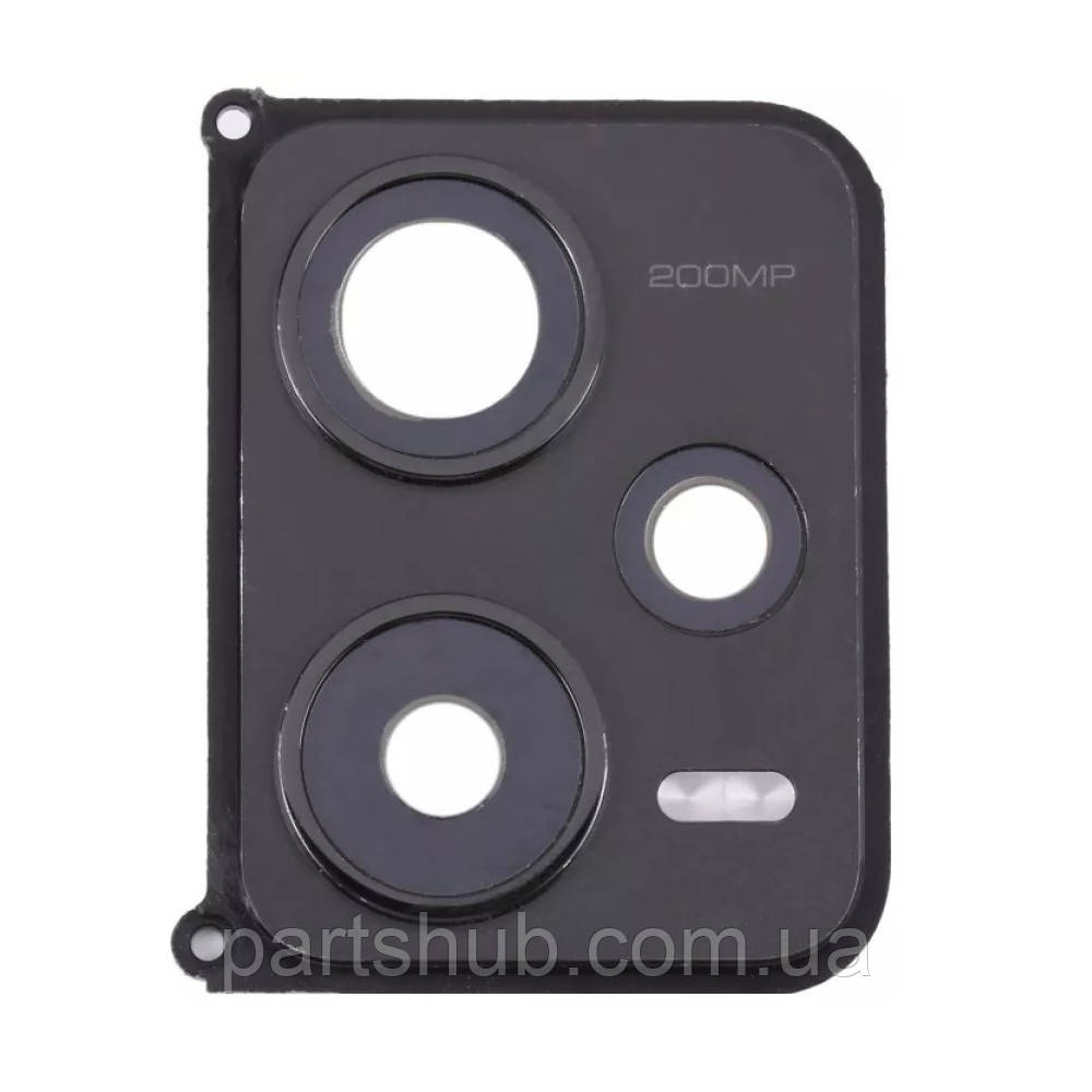 Скло камери Xiaomi Redmi Note 12 Pro+ plus (у чорній рамці), фото 1