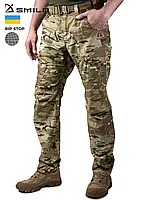 Тактичні штани SMILO cargo rip stop multicam
