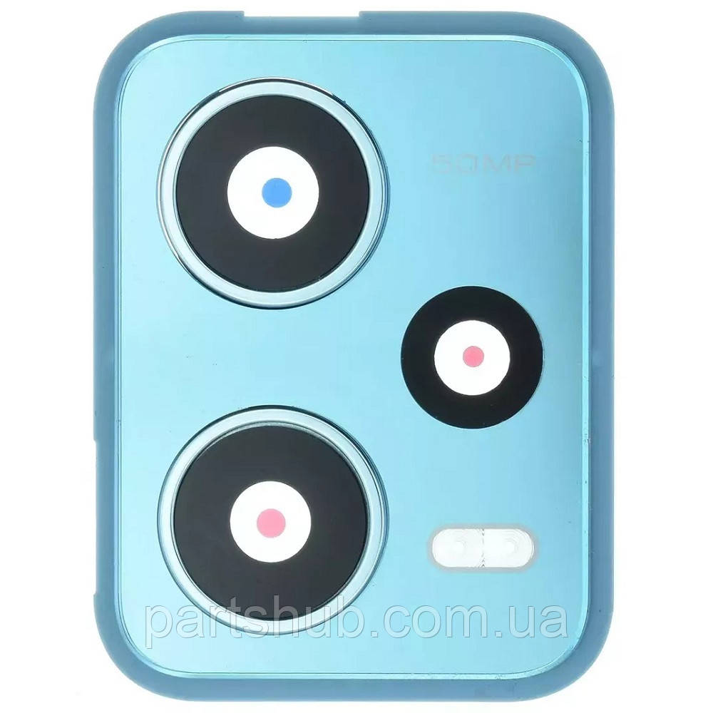 Скло камери Xiaomi Redmi Note 12 Pro 5G (з синьою рамкою), фото 1