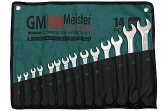 Набір ключів рожково-накидних в плахті GUT MEISTER 14 шт 6-24 мм GM0314