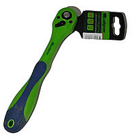 Ключ трещотка двокомпонентна рукоятка 3/8 " (14008)