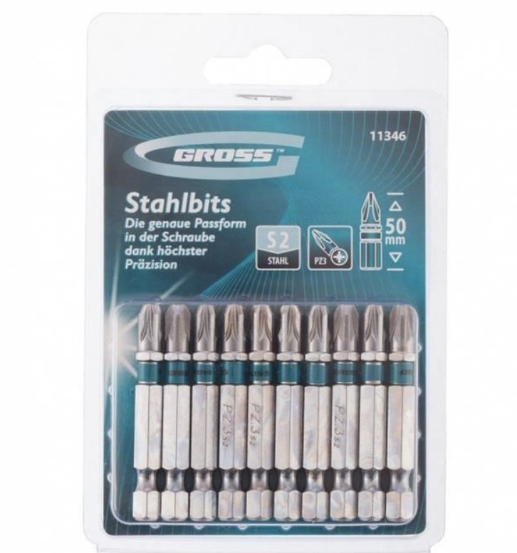 Набір біт TORX 10х50, сталь S2, 10 шт